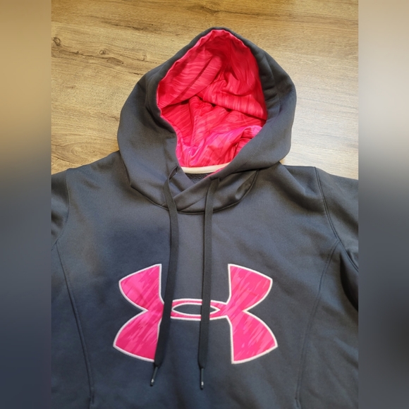 Under armour women's grey breast cancer hoodie size XS - Picture 2 of 7